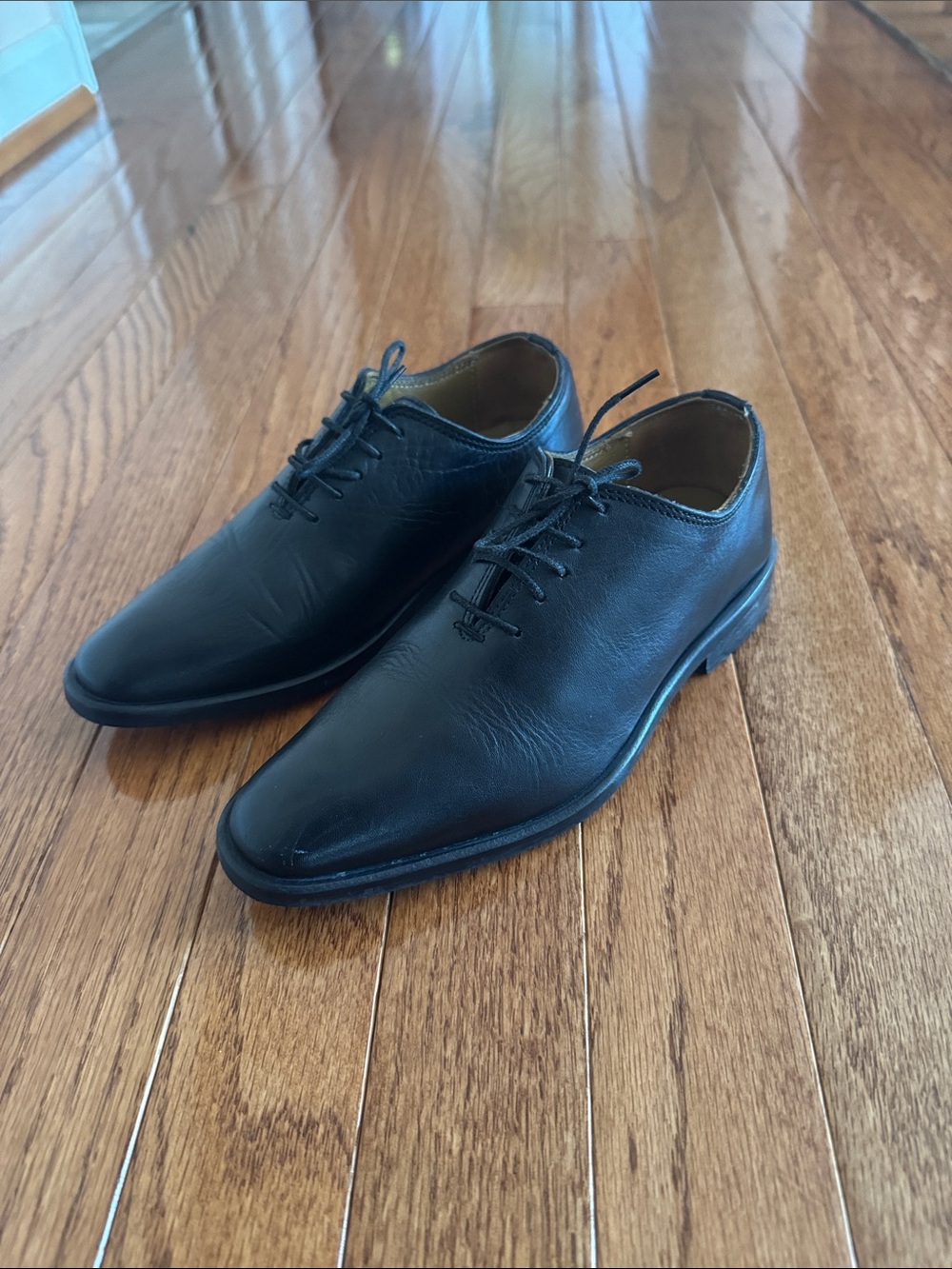 🎉English Classics- Black Leather Kids Oxfords(European Size 31- US Size 1)🎉